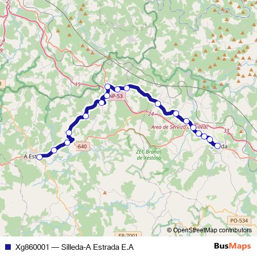 Xg860001 bus Line Map