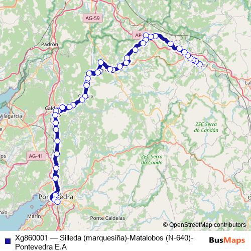 Xg860001 bus Line Map