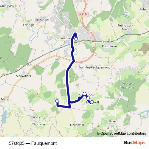 57sfq05 bus Line Map