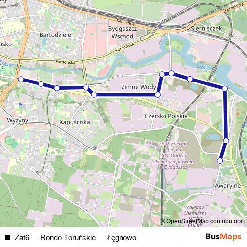 Zat6 bus Line Map