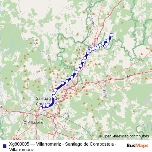 Xg800005 bus Line Map