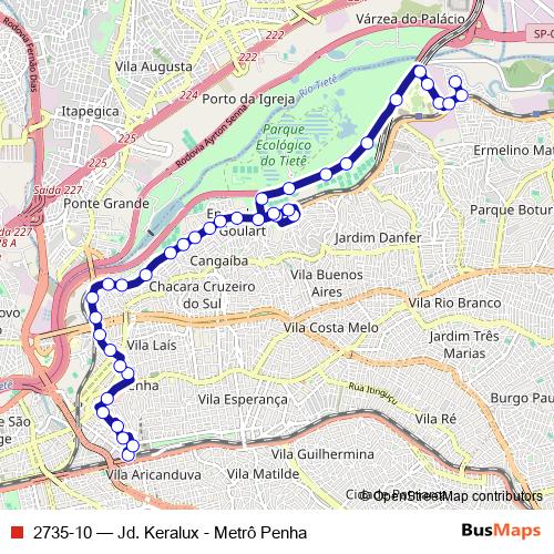 2735-10 bus Line Map