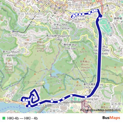 HKI-4b bus Line Map