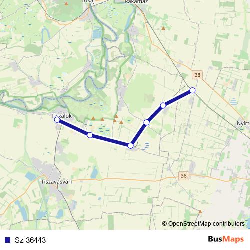 Sz 36443 rail Line Map