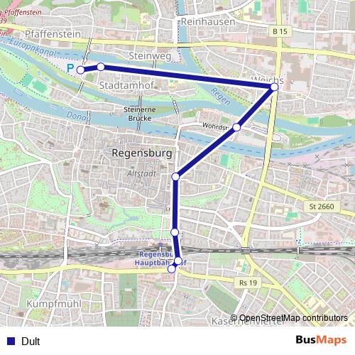 Dult bus Line Map