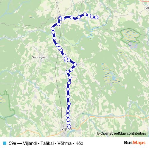 59e bus Line Map