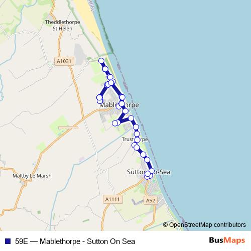 59E bus Line Map