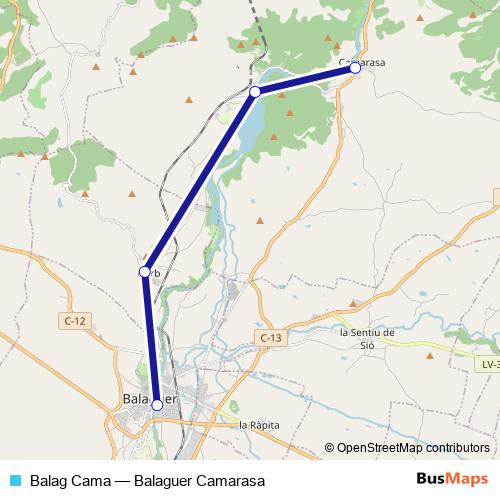 Balag Cama bus Line Map