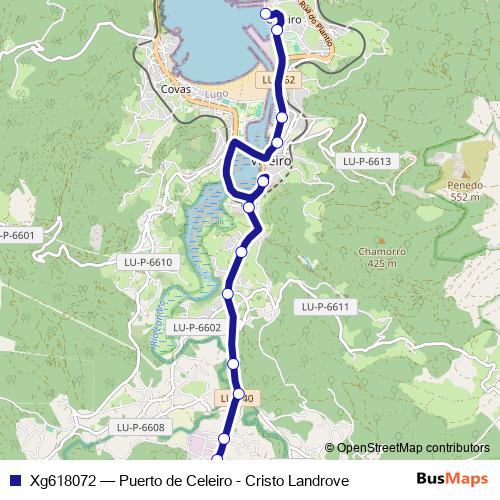 Xg618072 bus Line Map