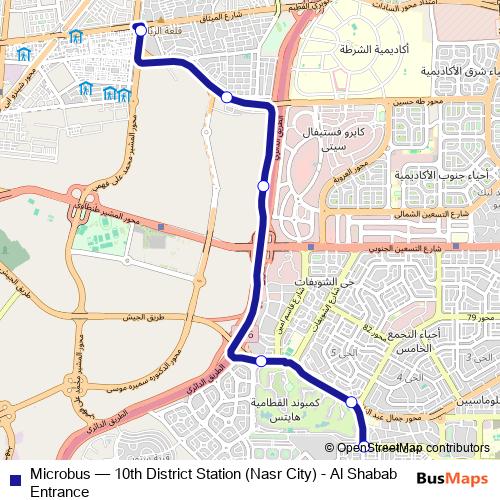 Microbus bus Line Map