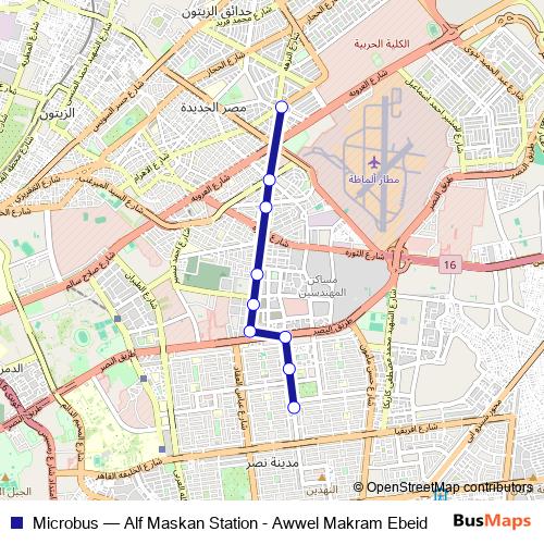 Microbus bus Line Map