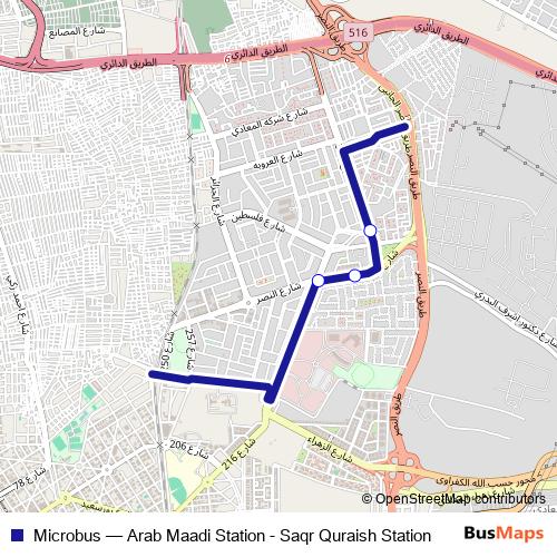 Microbus bus Line Map