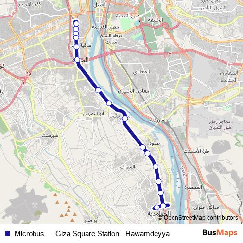 Microbus bus Line Map