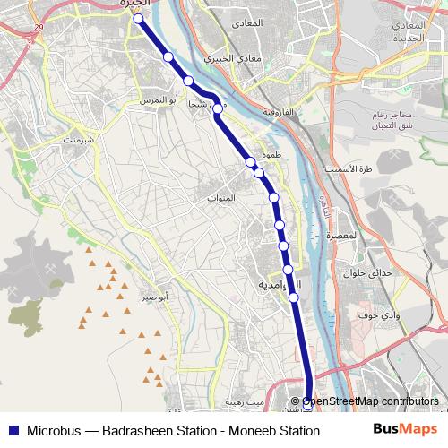 Microbus bus Line Map