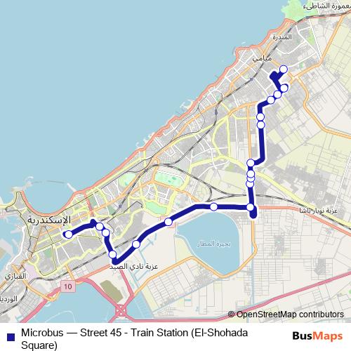Microbus bus Line Map