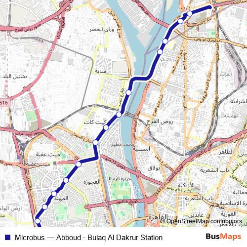 Microbus bus Line Map