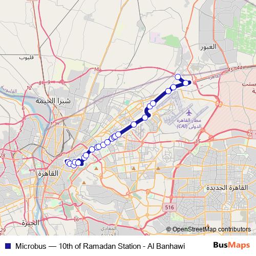Microbus bus Line Map