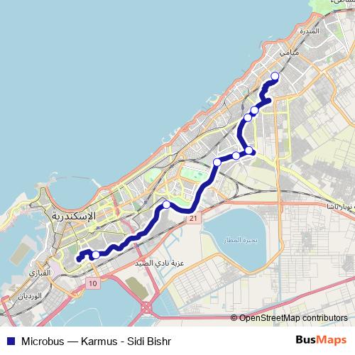 Microbus bus Line Map