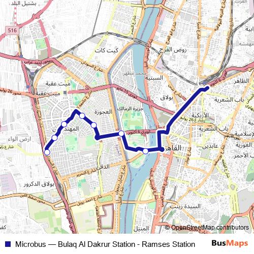 Microbus bus Line Map