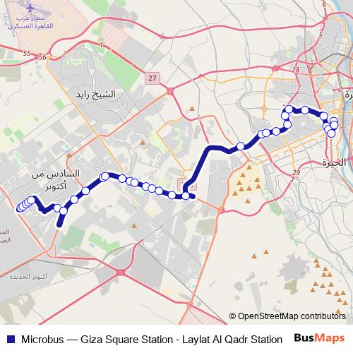 Microbus bus Line Map