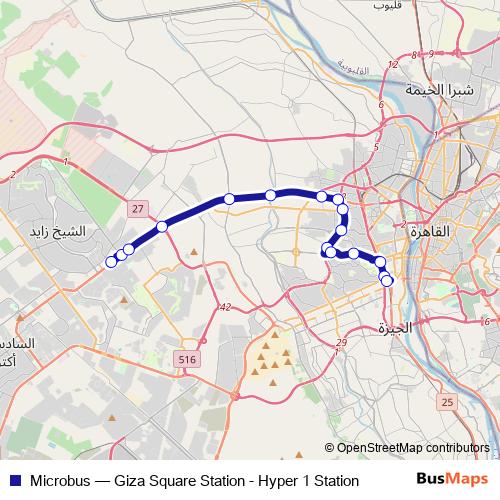 Microbus bus Line Map