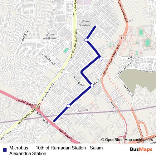 Microbus bus Line Map