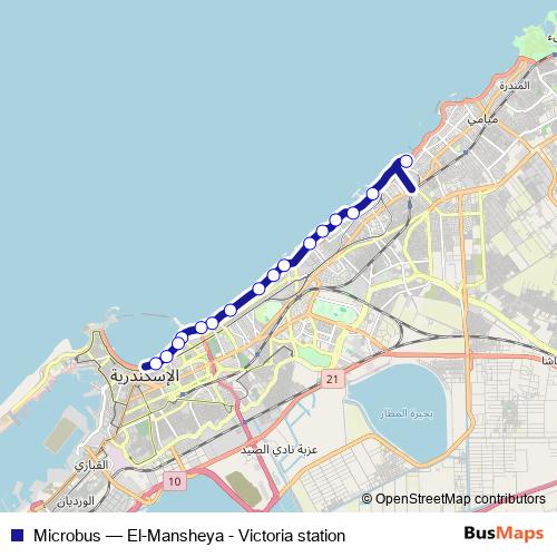 Microbus bus Line Map