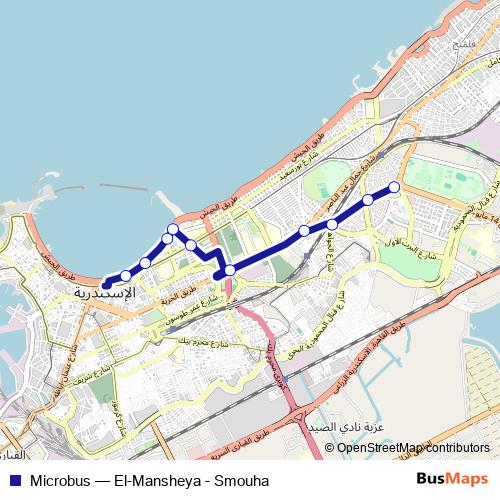 Microbus bus Line Map