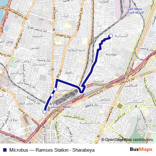 Microbus bus Line Map