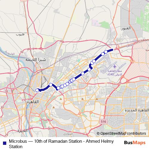 Microbus bus Line Map