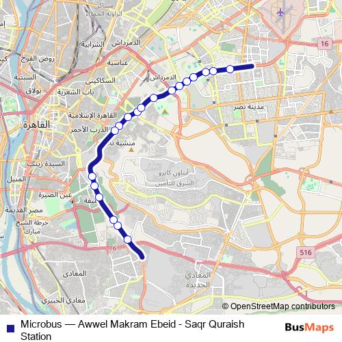 Microbus bus Line Map