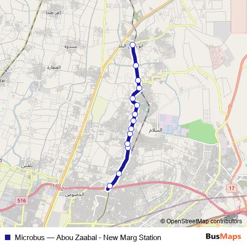 Microbus bus Line Map