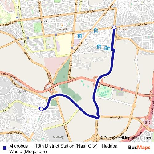 Microbus bus Line Map