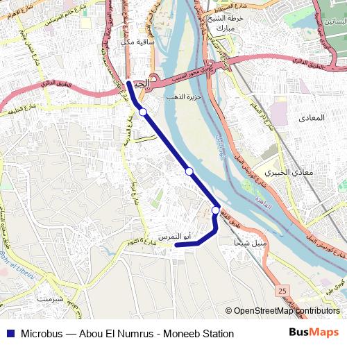 Microbus bus Line Map