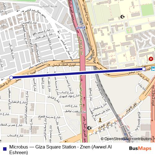 Microbus bus Line Map
