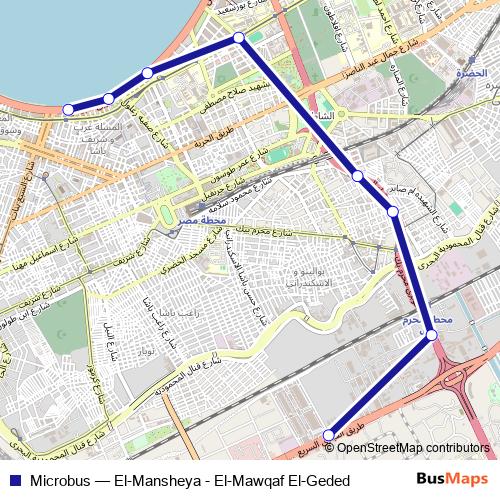 Microbus bus Line Map