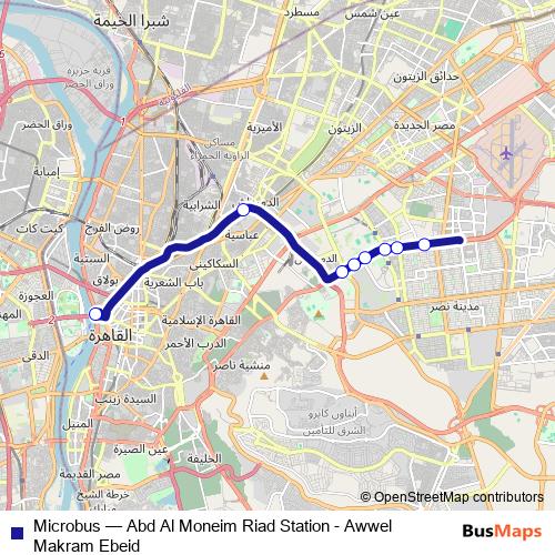 Microbus bus Line Map
