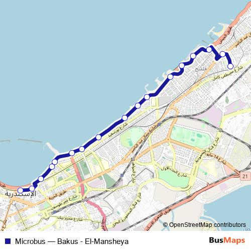 Microbus bus Line Map