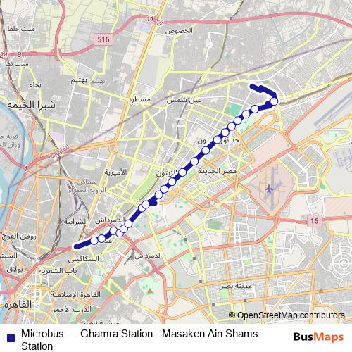 Microbus bus Line Map