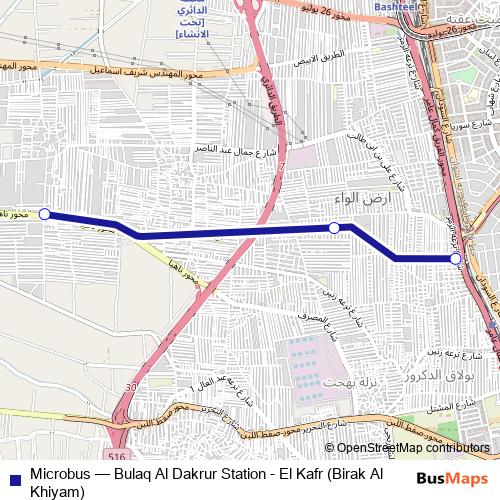 Microbus bus Line Map