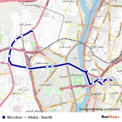 Microbus bus Line Map