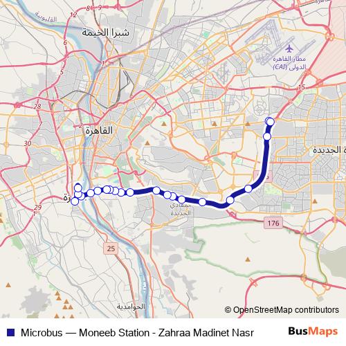 Microbus bus Line Map