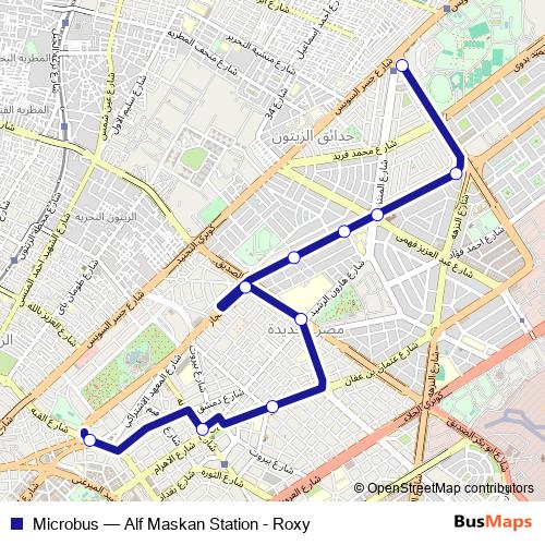 Microbus bus Line Map