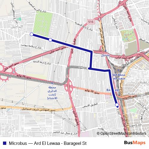 Microbus bus Line Map