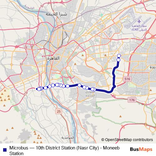 Microbus bus Line Map