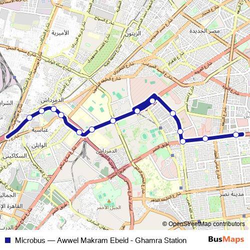Microbus bus Line Map