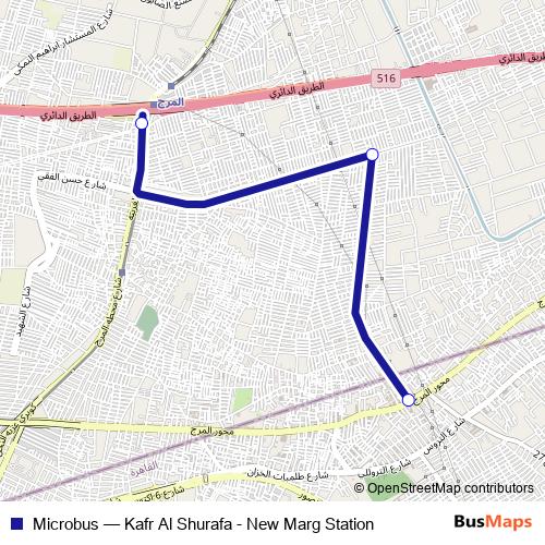 Microbus bus Line Map
