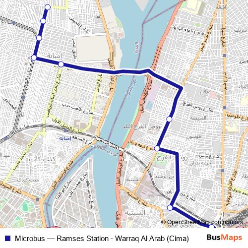 Microbus bus Line Map