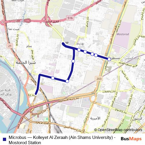Microbus bus Line Map