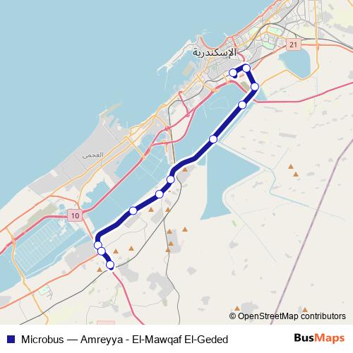 Microbus bus Line Map